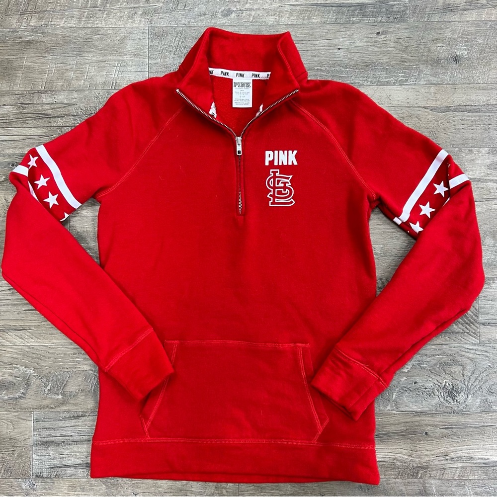 Victoria’s Secret PINK St. Louis Cardinals Quarter Zip Sweatshirt
